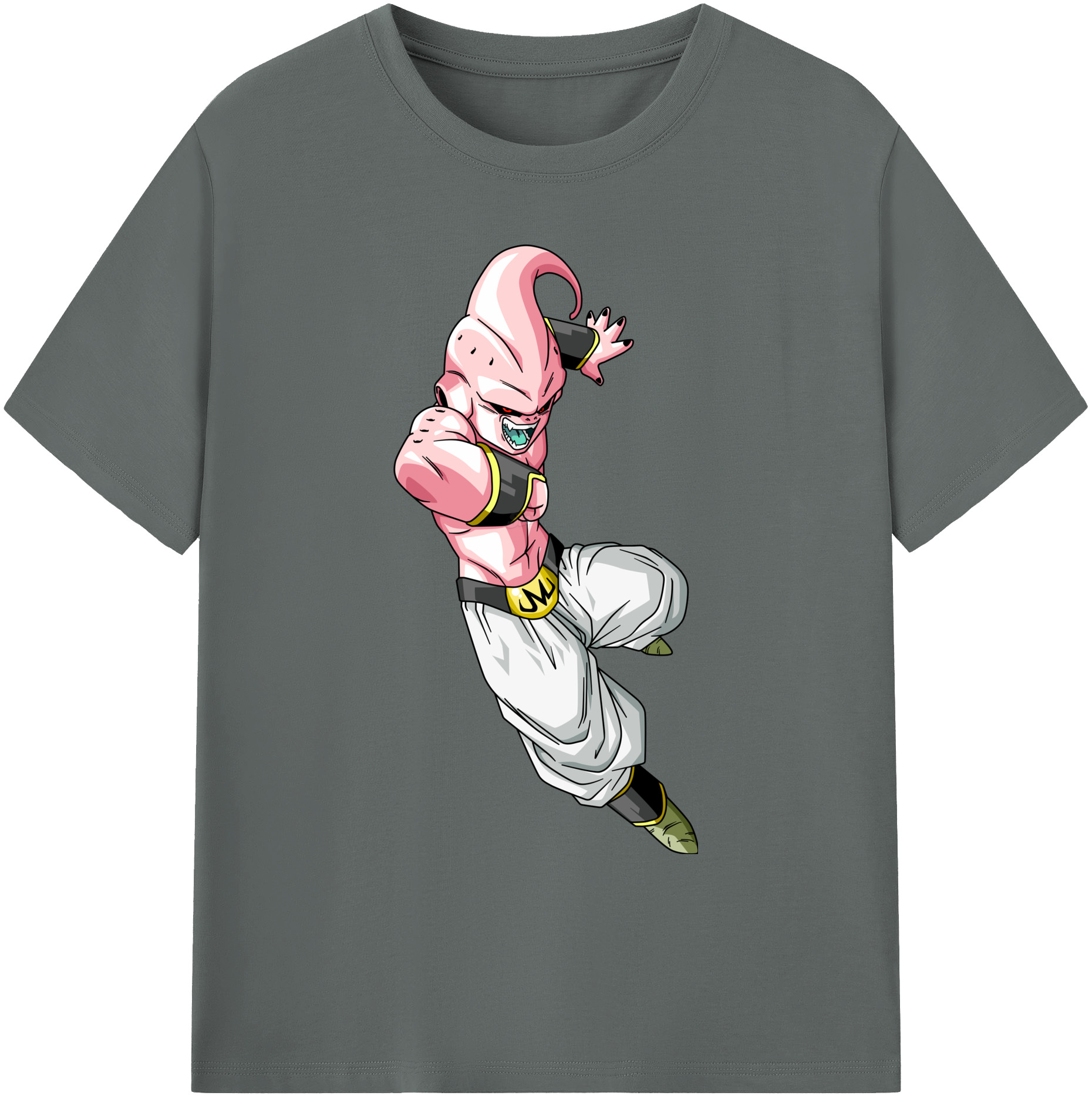 （画像用） ドラゴンボール 魔人ブウ DRAGON BALL Majin Buu 綿100％ メンズ半袖Tシャツ｜肌触りやわらか＆通気性